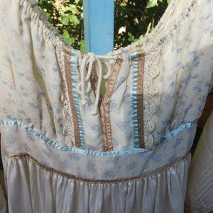 Vintage Gunne Sax dress prairie.boho floral princess western style prom dress